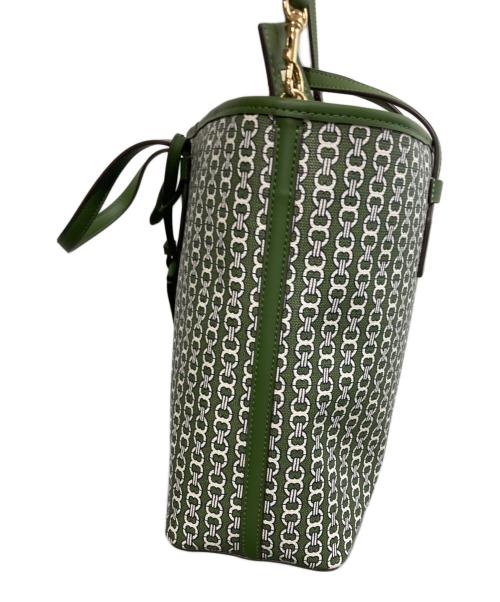 TORY BURCH（トリーバーチ）TORY BURCH (トリーバーチ) ジェミニリンクトートバッグ グリーンの古着・服飾アイテム