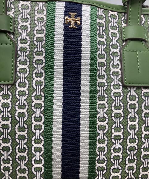 TORY BURCH（トリーバーチ）TORY BURCH (トリーバーチ) ジェミニリンクトートバッグ グリーンの古着・服飾アイテム