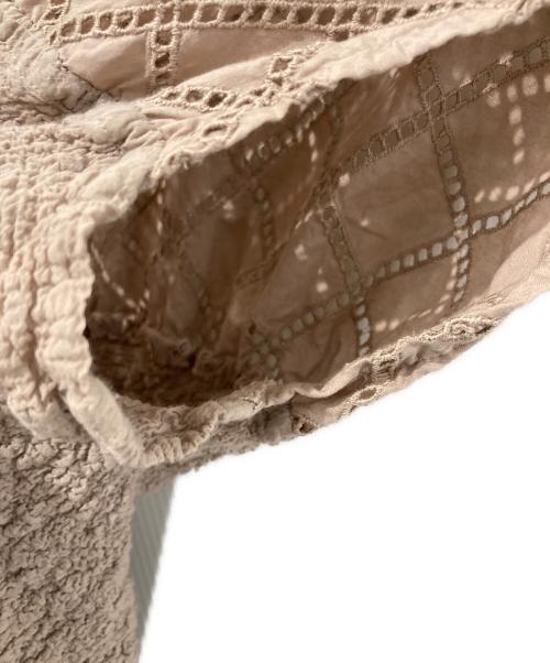 me ISSEY MIYAKE（ミーイッセイ ミヤケ）me ISSEY MIYAKE (ミーイッセイ ミヤケ) シャーリングカットソー ベージュ サイズ:-の古着・服飾アイテム