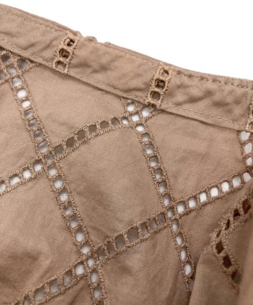 me ISSEY MIYAKE（ミーイッセイ ミヤケ）me ISSEY MIYAKE (ミーイッセイ ミヤケ) シャーリングカットソー ベージュ サイズ:-の古着・服飾アイテム