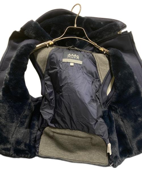 muta（ムータ）muta (ムータ) 切替ダウンベスト ネイビー サイズ:Fの古着・服飾アイテム