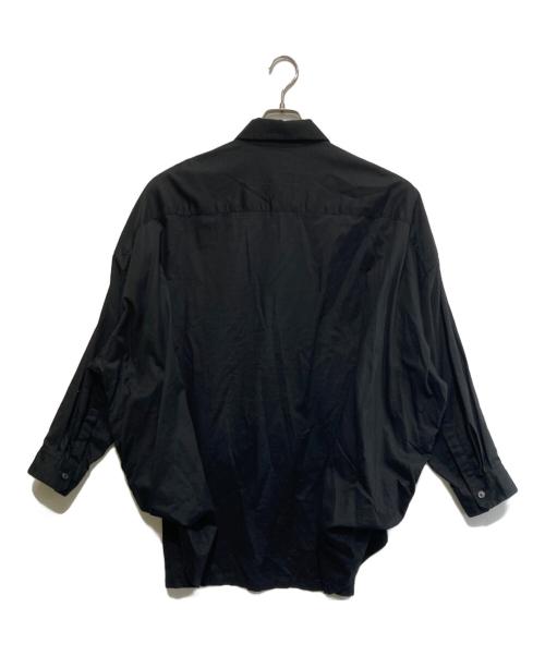 Y's（ワイズ）Y's (ワイズ) 変形 オーバーシャツ ブラック サイズ:2の古着・服飾アイテム