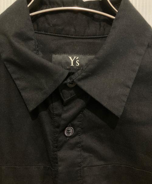 Y's（ワイズ）Y's (ワイズ) 変形 オーバーシャツ ブラック サイズ:2の古着・服飾アイテム