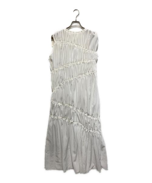 L'Or（ロル）L'Or (ロル) ノースリーブギャザーワンピース ホワイト サイズ:FREEの古着・服飾アイテム