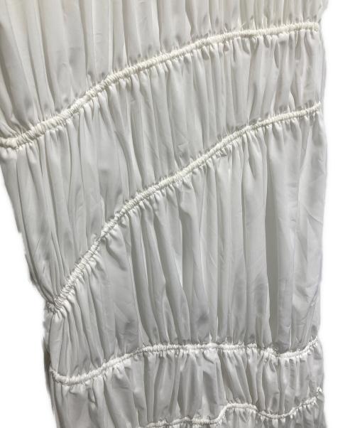 L'Or（ロル）L'Or (ロル) ノースリーブギャザーワンピース ホワイト サイズ:FREEの古着・服飾アイテム