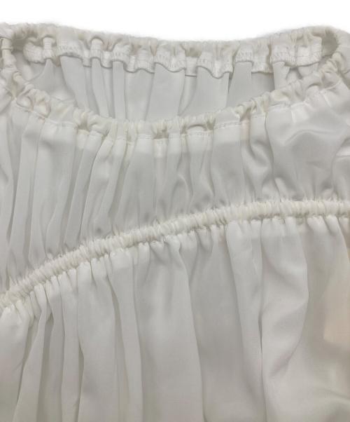 L'Or（ロル）L'Or (ロル) ノースリーブギャザーワンピース ホワイト サイズ:FREEの古着・服飾アイテム