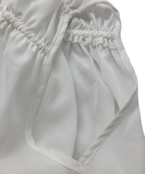 L'Or（ロル）L'Or (ロル) ノースリーブギャザーワンピース ホワイト サイズ:FREEの古着・服飾アイテム