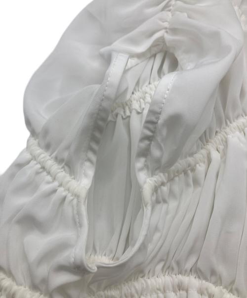 L'Or（ロル）L'Or (ロル) ノースリーブギャザーワンピース ホワイト サイズ:FREEの古着・服飾アイテム