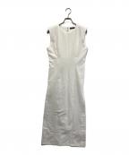 anuansアニュアンス）の古着「ストレートタックカットワンピース」｜ホワイト