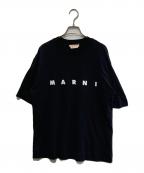 MARNIマルニ）の古着「ロゴTシャツ」｜ブラック