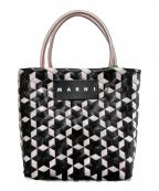 MARNIマルニ）の古着「ハンドバッグ」｜ブラック×ホワイト