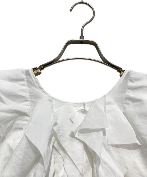 roughlow（ラフロー）roughlow (ラフロー) frill vest ホワイト サイズ:Freeの古着・服飾アイテム