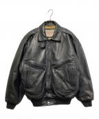 HOUSTON×HARAJUK MOTHERヒューストン×）の古着「レザージャケット」｜ブラック