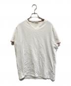 MONCLERモンクレール）の古着「Vネックカットソー」｜ホワイト