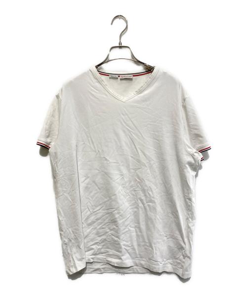 MONCLER（モンクレール）MONCLER (モンクレール) Vネックカットソー ホワイト サイズ:XXLの古着・服飾アイテム