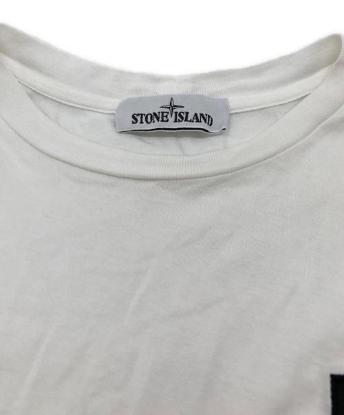 STONE ISLAND（ストーンアイランド）STONE ISLAND (ストーンアイランド) 半袖カットソー ホワイト サイズ:Sの古着・服飾アイテム