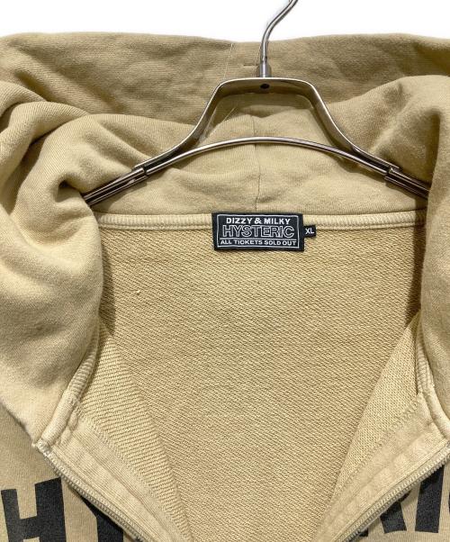 Hysteric Glamour（ヒステリックグラマー）Hysteric Glamour (ヒステリックグラマー) HGAS WOMAN HEAD Zip up ベージュ サイズ:XLの古着・服飾アイテム