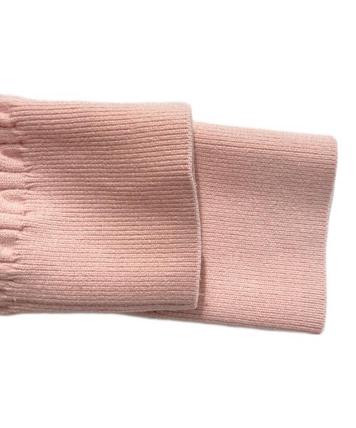 anuans（アニュアンス）anuans (アニュアンス) リトルケーブルニットカーディガン ピンク サイズ:FREEの古着・服飾アイテム