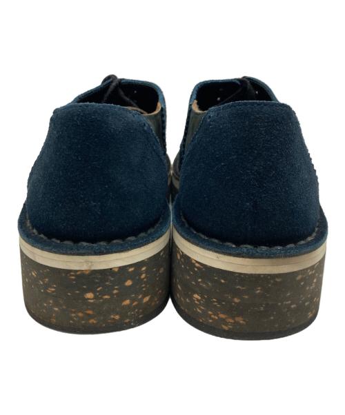 ISSEY MIYAKE MEN（イッセイミヤケメン）ISSEY MIYAKE MEN (イッセイミヤケメン) スウェードシューズ ブラック×ネイビー サイズ:26の古着・服飾アイテム