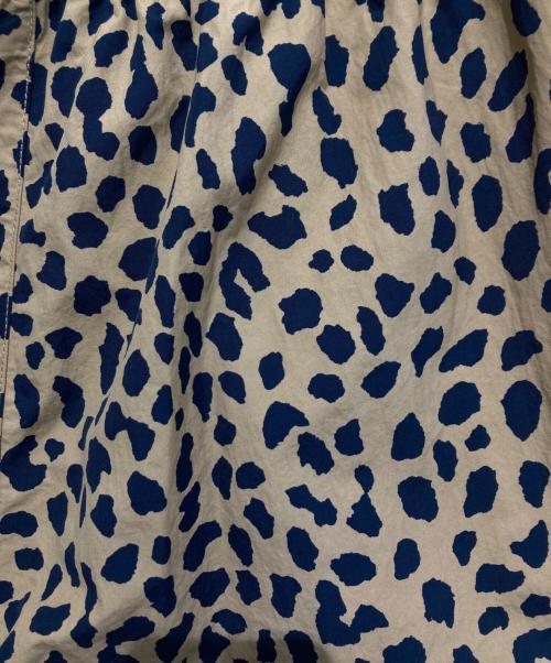 GRAMICCI（グラミチ）GRAMICCI (グラミチ) WACKO MARIA (ワコマリア) レオパード トラックパンツ ベージュ×ブラック サイズ:Lの古着・服飾アイテム