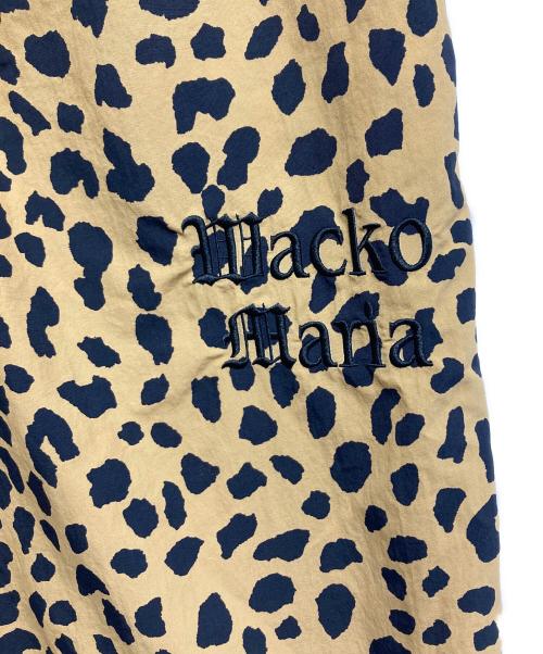 GRAMICCI（グラミチ）GRAMICCI (グラミチ) WACKO MARIA (ワコマリア) レオパード トラックパンツ ベージュ×ブラック サイズ:Lの古着・服飾アイテム