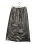 TOMORROW LAND (トゥモローランド) ロイヤルレザーライククロス アシンメトリープリーツスカート グレー サイズ:34：5000円