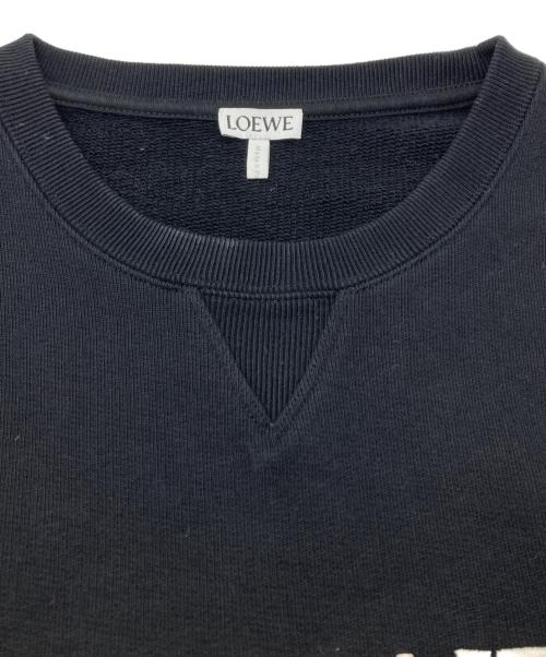 LOEWE（ロエベ）LOEWE (ロエベ) アナグラム刺繍スウェット ブラック サイズ:Mの古着・服飾アイテム
