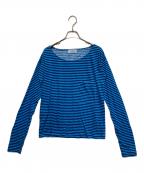 PRADAプラダ）の古着「ボーダーカットソー」｜ブルー×ネイビー