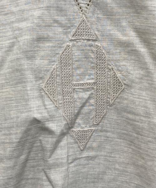 HERMES（エルメス）HERMES (エルメス) コットンブラウス グレー サイズ:Sの古着・服飾アイテム