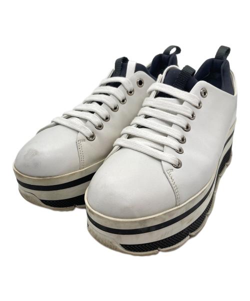 PRADA SPORTS（プラダスポーツ）PRADA SPORTS (プラダスポーツ) 厚底スニーカー ホワイト サイズ:36 1/2の古着・服飾アイテム
