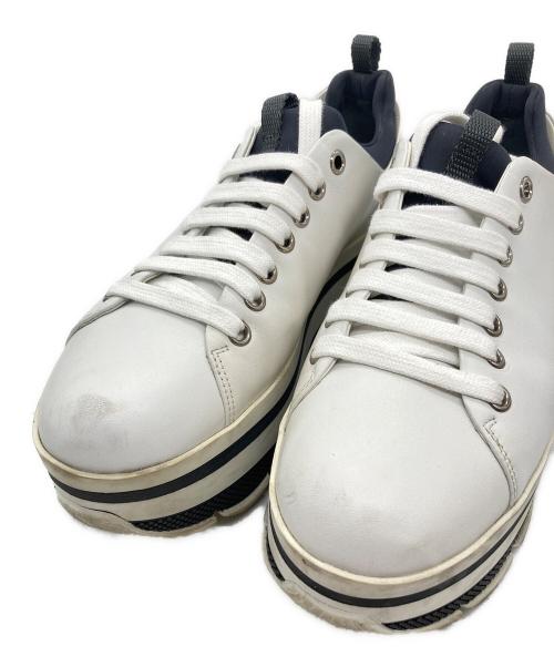 PRADA SPORTS（プラダスポーツ）PRADA SPORTS (プラダスポーツ) 厚底スニーカー ホワイト サイズ:36 1/2の古着・服飾アイテム