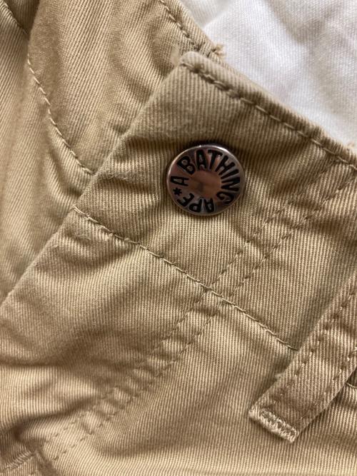 A BATHING APE（ア ベイシング エイプ）A BATHING APE (ア ベイシング エイプ) チノパン ベージュ サイズ:XXSの古着・服飾アイテム
