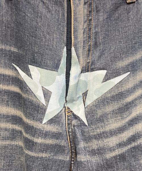 A BATHING APE（ア ベイシング エイプ）A BATHING APE (ア ベイシング エイプ) デニムパンツ インディゴ サイズ:XXLの古着・服飾アイテム