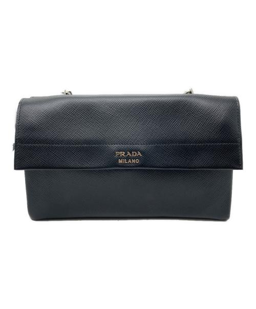 PRADA（プラダ）PRADA (プラダ) チェーンショルダーバッグ ブラックの古着・服飾アイテム