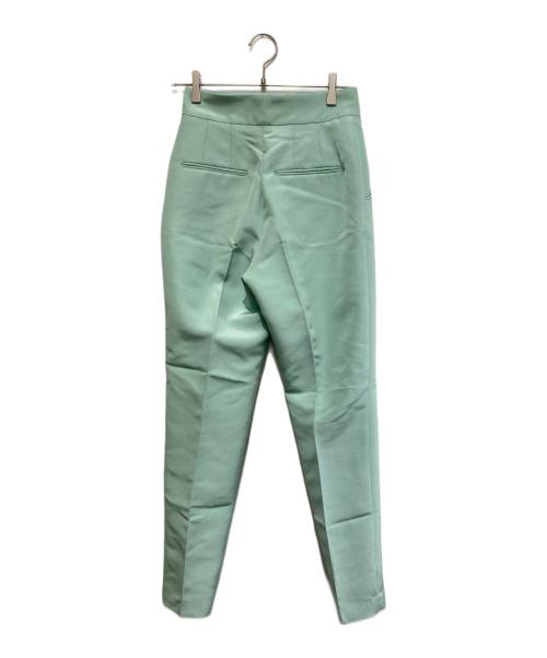 Mame Kurogouchi（マメクロゴウチ）Mame Kurogouchi (マメクロゴウチ) Silk Wool Double Cloth Tapered Trousers ミントグリーン サイズ:1の古着・服飾アイテム