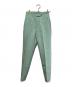 Mame Kurogouchi（マメクロゴウチ）の古着「Silk Wool Double Cloth Tapered Trousers」｜ミントグリーン