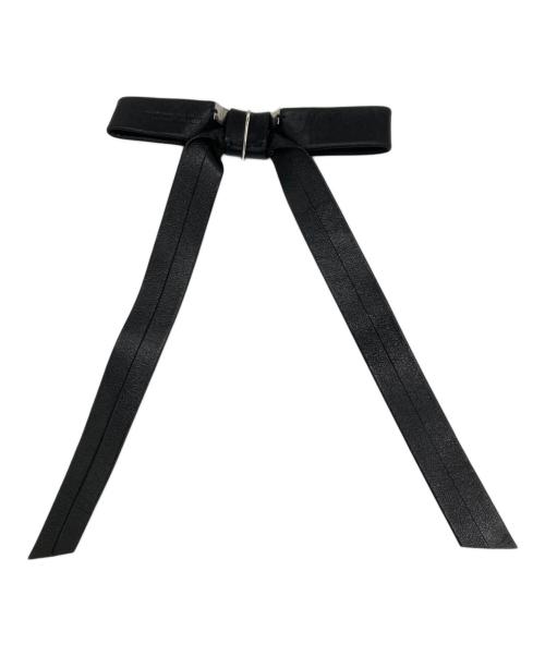 FUMIE=TANAKA（フミエタナカ）FUMIE=TANAKA (フミエタナカ) long ribbon hook ブラックの古着・服飾アイテム