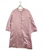 ANAYIアナイ）の古着「ノーカラーカシミヤコート」｜ピンク