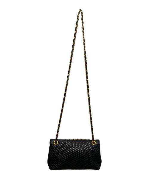 BALLY（バリー）BALLY (バリー) キルティングレザーショルダーバッグ ブラックの古着・服飾アイテム