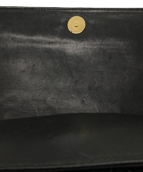 BALLY（バリー）BALLY (バリー) キルティングレザーショルダーバッグ ブラックの古着・服飾アイテム