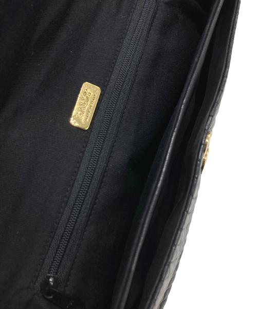 BALLY（バリー）BALLY (バリー) キルティングレザーショルダーバッグ ブラックの古着・服飾アイテム