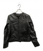 JOSEPHジョゼフ）の古着「シープレザーノーカラージャケット」｜ブラック