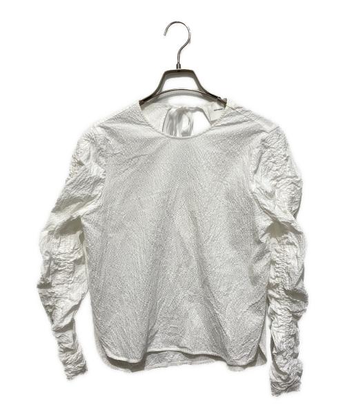 shirocon（シロコン）shirocon (シロコン) ミルフィーユギャザーブラウス ホワイト サイズ:34の古着・服飾アイテム