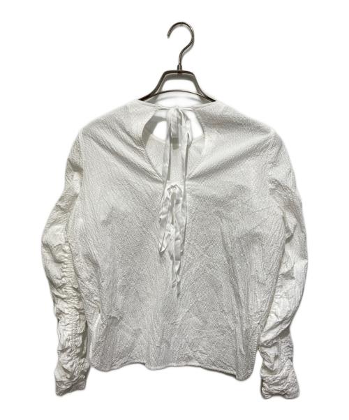 shirocon（シロコン）shirocon (シロコン) ミルフィーユギャザーブラウス ホワイト サイズ:34の古着・服飾アイテム