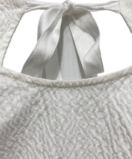 shirocon（シロコン）shirocon (シロコン) ミルフィーユギャザーブラウス ホワイト サイズ:34の古着・服飾アイテム