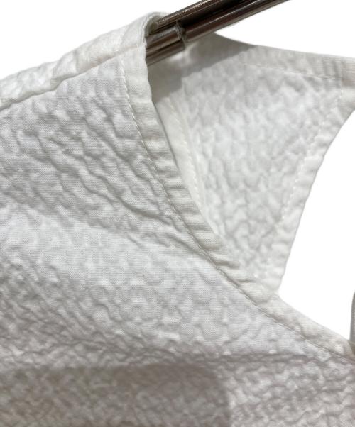 shirocon（シロコン）shirocon (シロコン) ミルフィーユギャザーブラウス ホワイト サイズ:34の古着・服飾アイテム