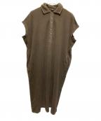 45Rフォーティファイブ・アール）の古着「ハチノスカノコのポロドレス」｜ブラウン