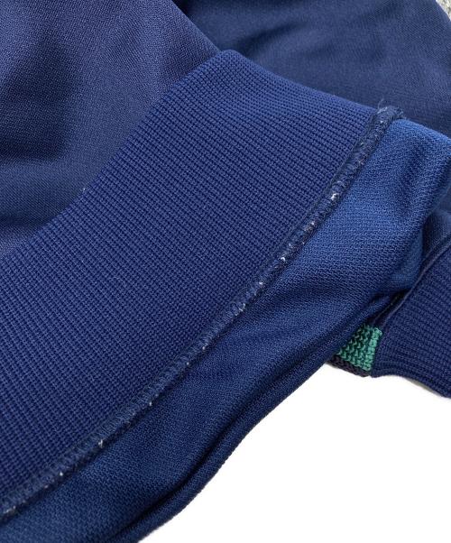 Needles（ニードルズ）Needles (ニードルズ) Track Crew Neck Shirt Poly Smooth（トラッククルーネックシャツポリスムース） ネイビー×グリーン サイズ:Sの古着・服飾アイテム