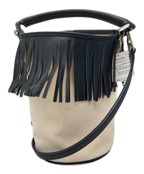 AYAKO（アヤコ）AYAKO (アヤコ) フリンジバッグ ホワイト×ブラックの古着・服飾アイテム