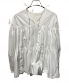 YORIヨリ）の古着「長袖ブラウス」｜ホワイト